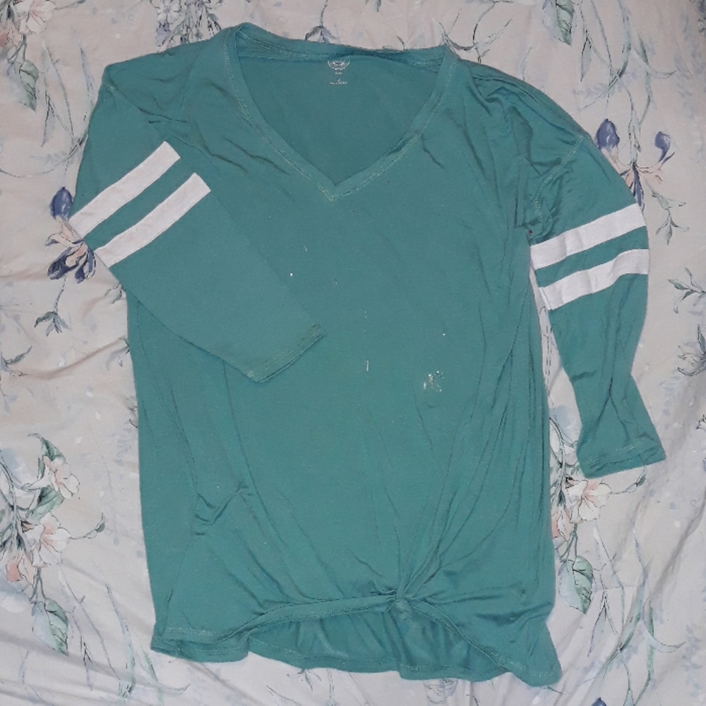 SO Light Blue Half Sleeve Top
